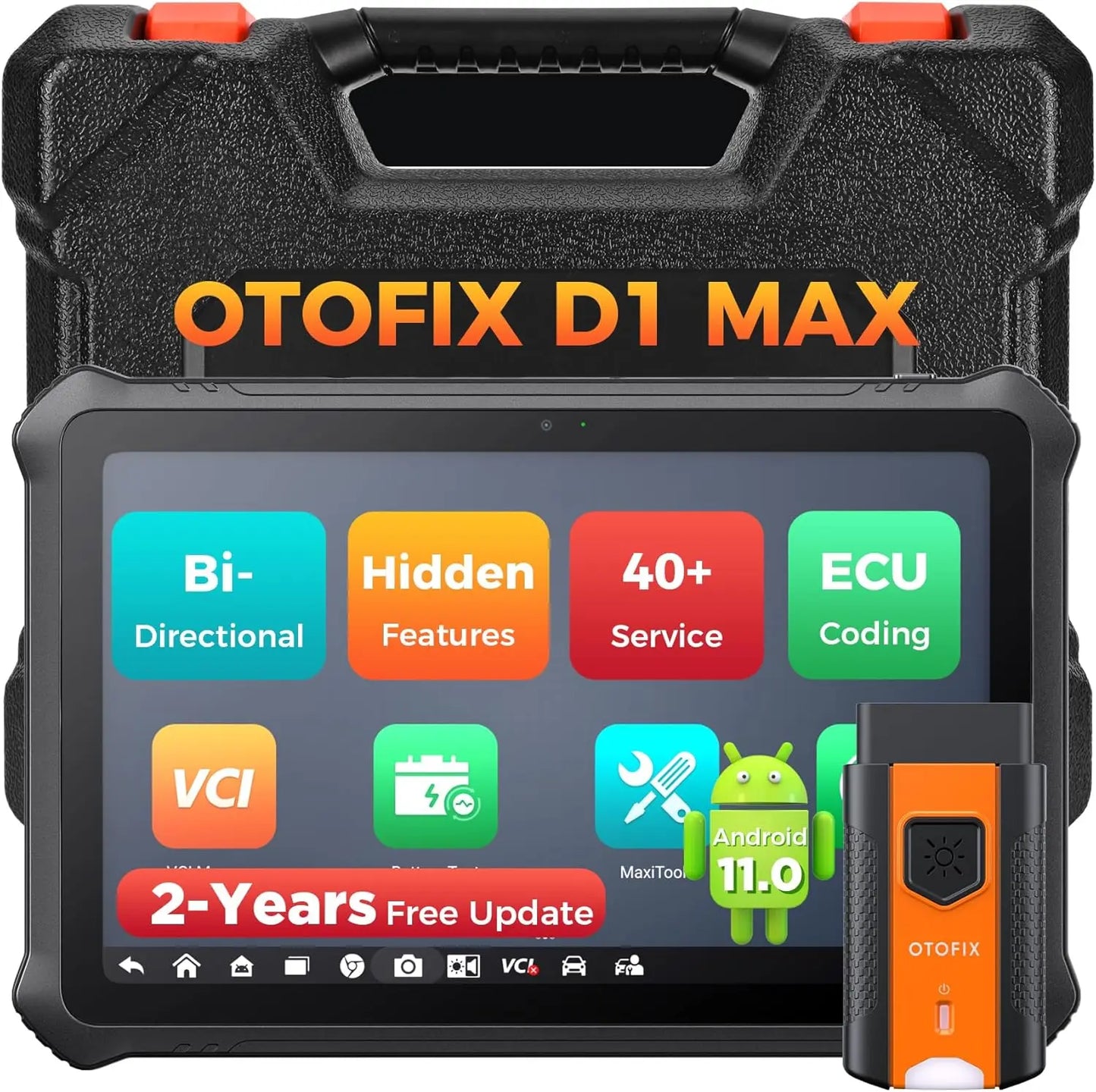 OTOFIX D1 Max Automotive Diagnostic Scan Tool Bi-Directional Scanner ECU Coding DoIP & CANFD 2 Years Update Upgraded of D1 PRO