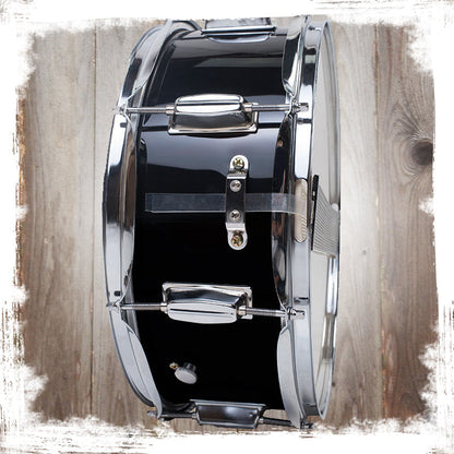 GRIFFIN Snare Drum - Poplar Wood Shell 14" x 5.5" with Black PVC & Coated Head - Acoustic Marching Percussion Musical Instrument Set with Drummers Key by GeekStands.com