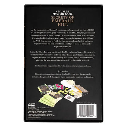 Secrets of Emerald Hill Murder Mystery Game Professor Puzzle