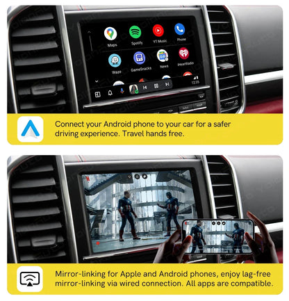 Wireless Carplay Module Wired Android Auto Retrofit kit Decoder for Porsche PCM 3.0/3.1/4.0 For Panamera Cayenne Cayman Macan