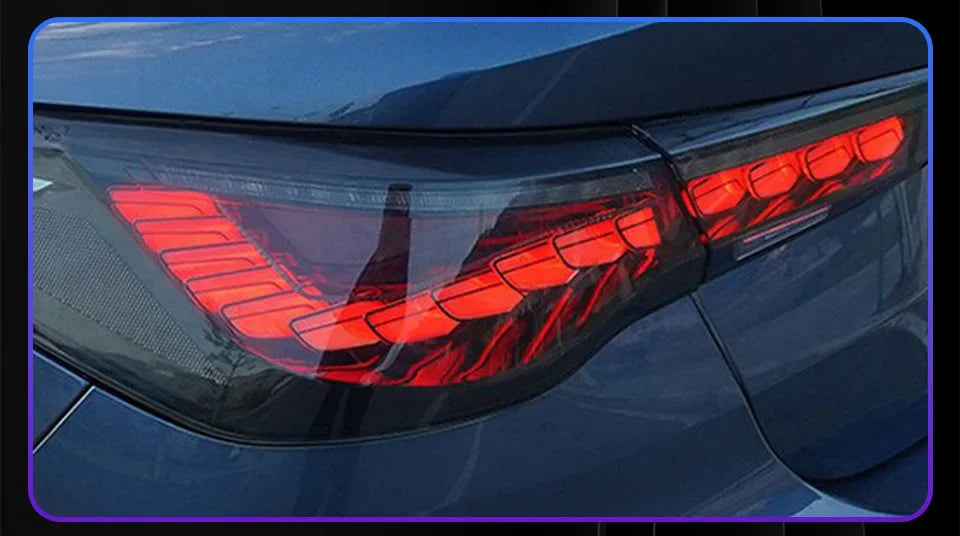 Car Taillights for Bmw 4 Series 2020-2023 Led Auto Back Lamps Assembly Upgrade Dragon Design Style Turn Signal Accessories