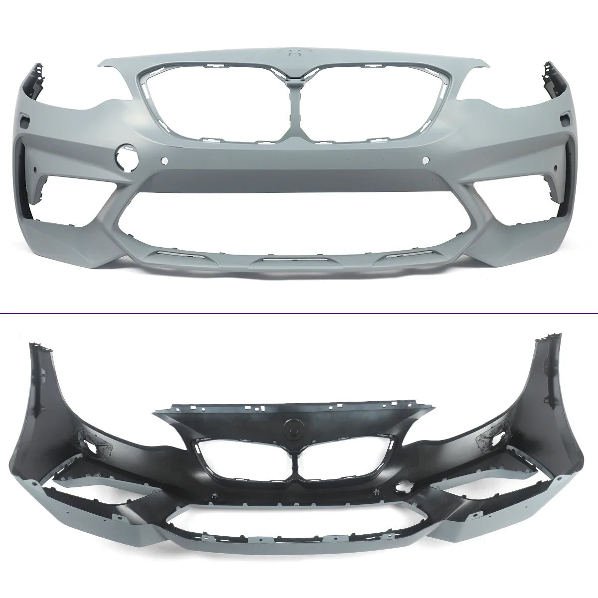 Bodykits for BMW 2 Series F22 F87 218d 220d Front Bumper Splitter Rear Diffuser Lip M2 CS Competition Style Side Skirt 2014-2021