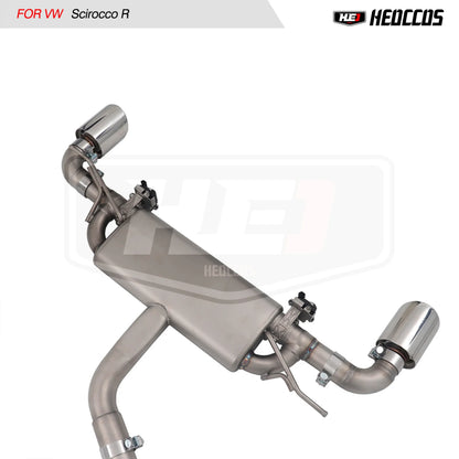 HEO Exhaust for Volkswagen/VW Scirocco R 2.0T Performance Upgrade Ss304 Muffler Catback Valved Exhaust