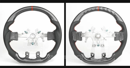 Carbon Fiber Steering Wheel For Dodge Ram 1500 2500 3500 2012‑2018 Perforated Leather Steering Wheel Replacement Accessories