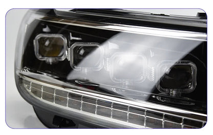 Car Front Lamps for VW Tiguan L 2017-2021 LED Auto Headlights Assembly Upgrade Bugatti Style 4 Projector Lens Accessories