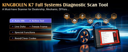 KINGBOLEN K7 Car Diagnostic Tools All System ECU Coding Bidirectionnal 28 Service FCA OBD2 Scanner Lifetime Free Update PK MAX 2