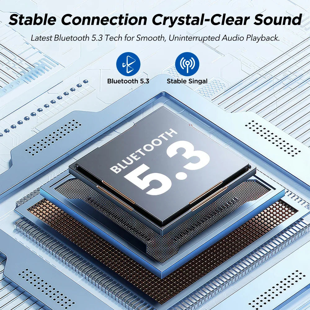 Mpow X14 Bone Sound Headphones Bluetooth 5.3 Open Ear Wireless Bone Conduction Headphones IPX6 Waterproof Sport Running Headset
