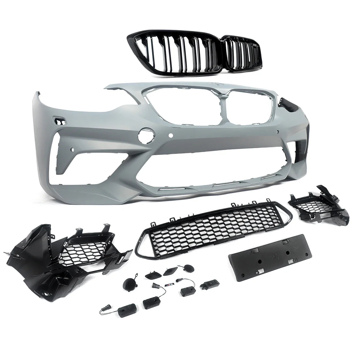 Bodykits for BMW 2 Series F22 F87 218d 220d Front Bumper Splitter Rear Diffuser Lip M2 CS Competition Style Side Skirt 2014-2021