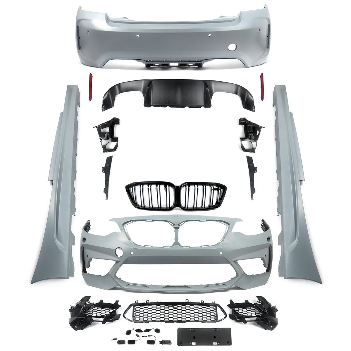 Bodykits for BMW 2 Series F22 F87 218d 220d Front Bumper Splitter Rear Diffuser Lip M2 CS Competition Style Side Skirt 2014-2021