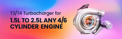 GT30 GT3037 GT3076 4 bolts Flange A/R 0.6 0.82 Water Cool Universal  Turbocharger for All  4 / 6 cyl  2.5L-3.0L engines