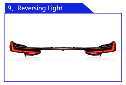 Upgraded Through Taillights Accessories for BMW 7 Series F01 F02 G11 G12 730Li 740Li 750Li 2008-2019 LED Car Taillights Assembly