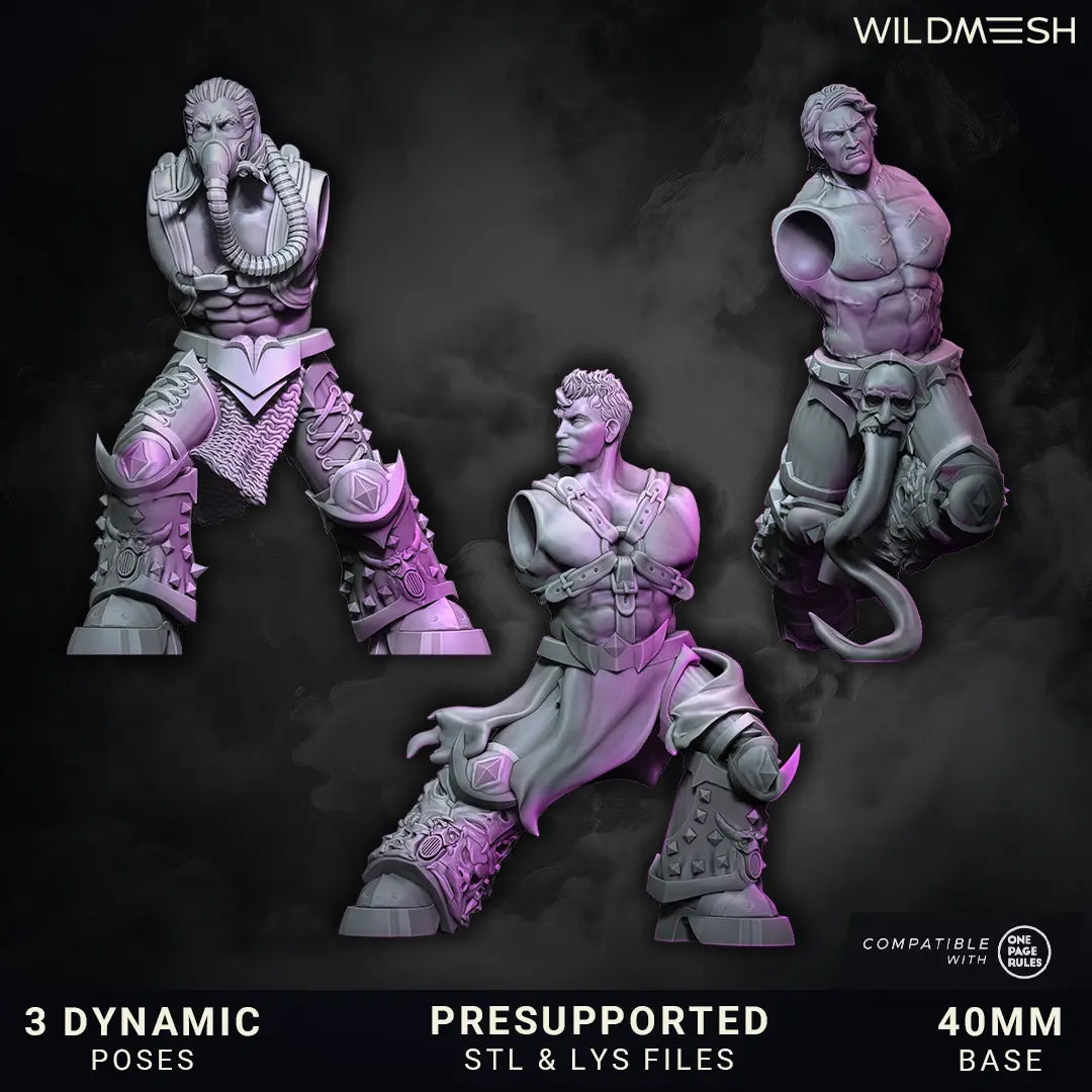 Shards of Excess by Wild Mesh 28/32mm Heroic Scale Miniature, 35mm tall, 3 Units