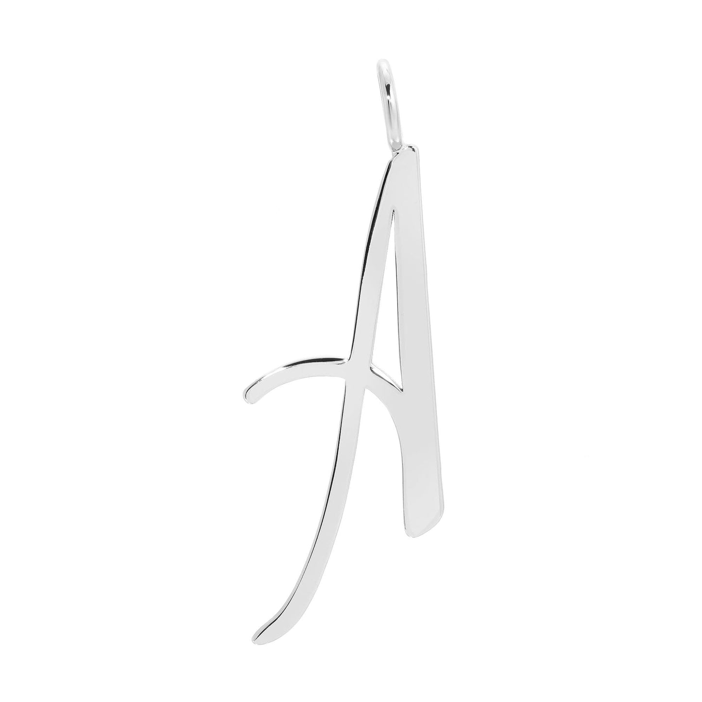 Silver Large Letter Pendants by eklexic jewelry