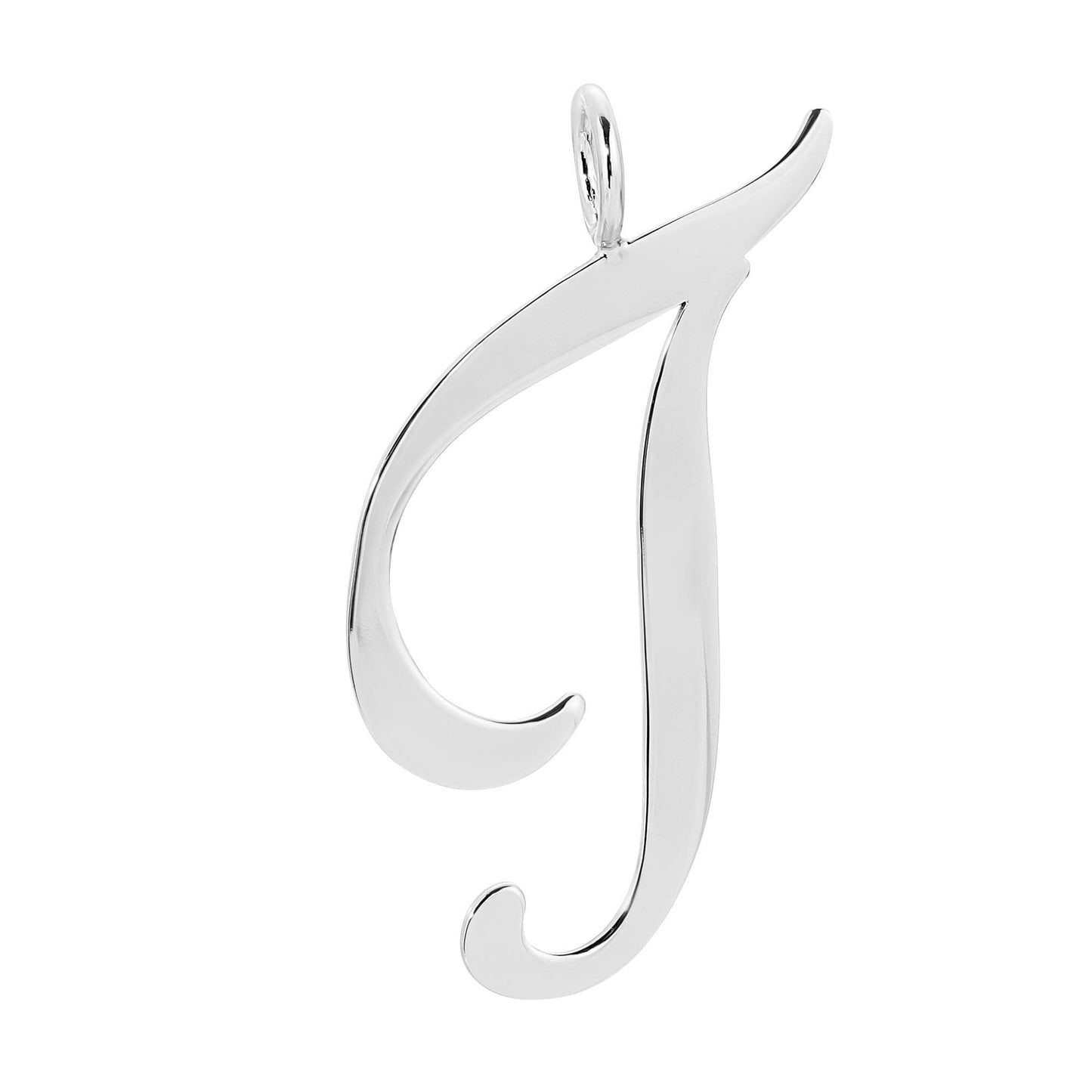 Silver Large Letter Pendants by eklexic jewelry