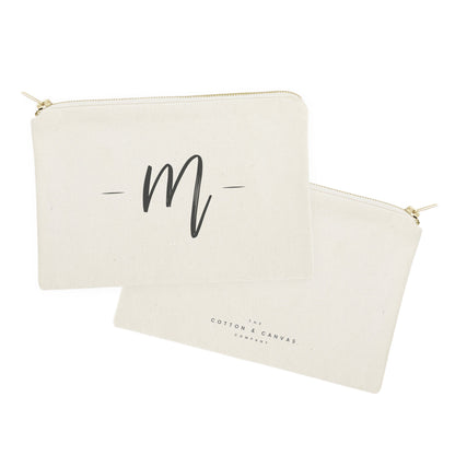Personalized Handwritten Monogram Cosmetic Bag and Travel Make Up Pouch by The Cotton & Canvas Co.