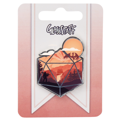 Enamel Pin: D20 Hero
