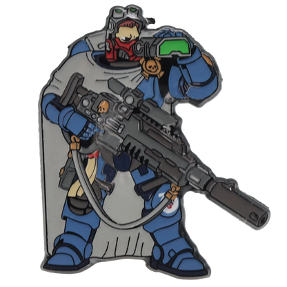 Foam Brain Mystery Loot: 40K Enamel Pins - Ultramarines vs Tyranids