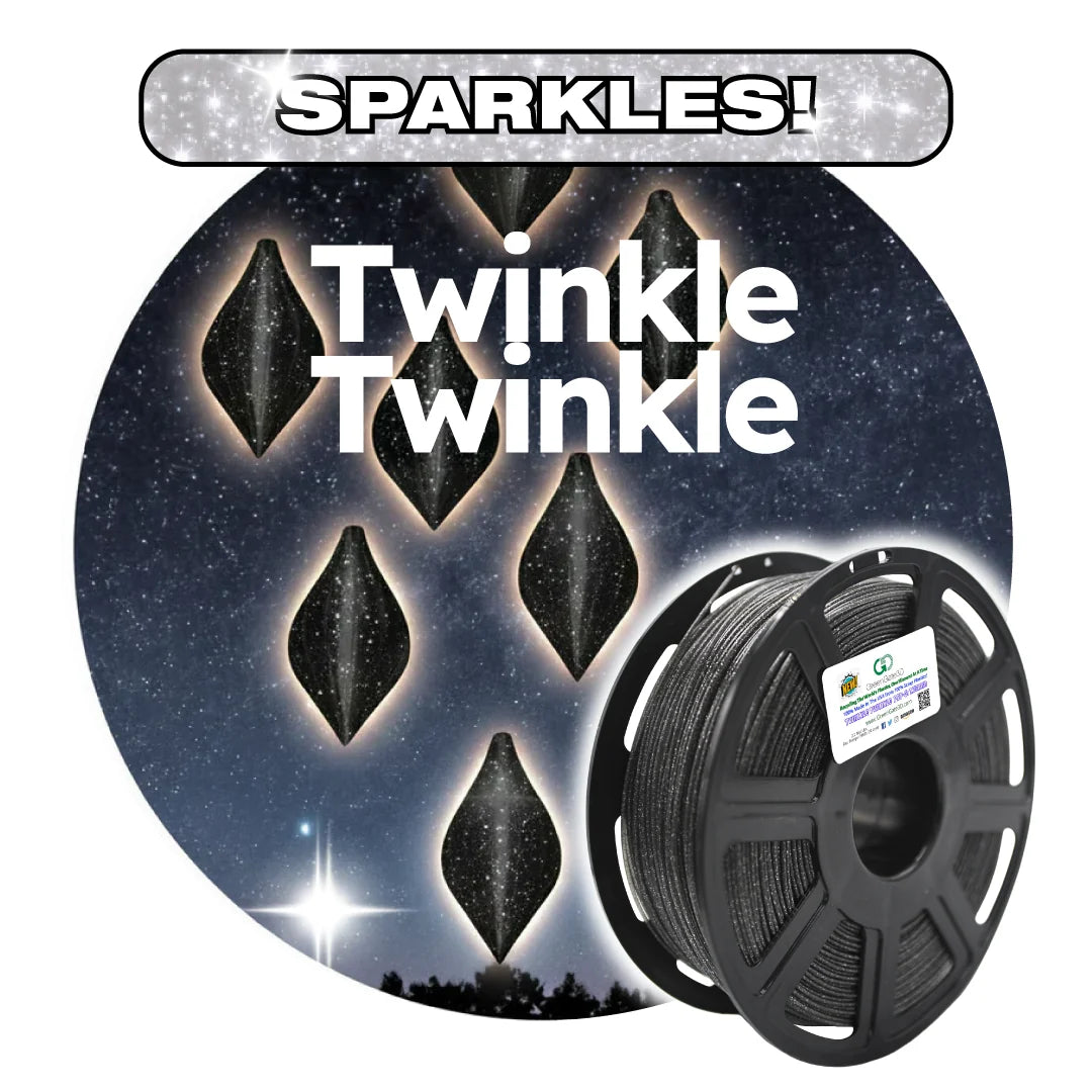 Twinkle-Twinkle: Recycled PET-G Shadow with ✨️SPARKLES✨️
