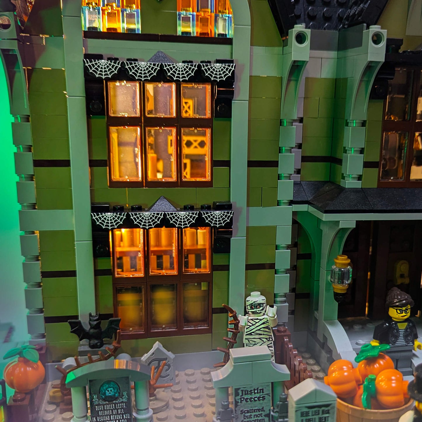 Halloween Spider Web Bunting - Seasonal Decor - Custom Printed - Made Using LEGO® Parts