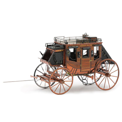 Stagecoach Wild West 3D Steel Model Kit Metal Earth