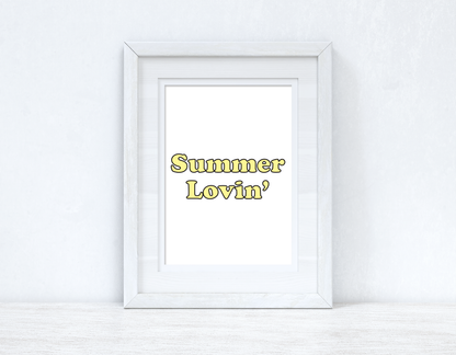 Summer Lovin' Summer Seasonal Wall Home Decor Print by WinsterCreations™ Official Store