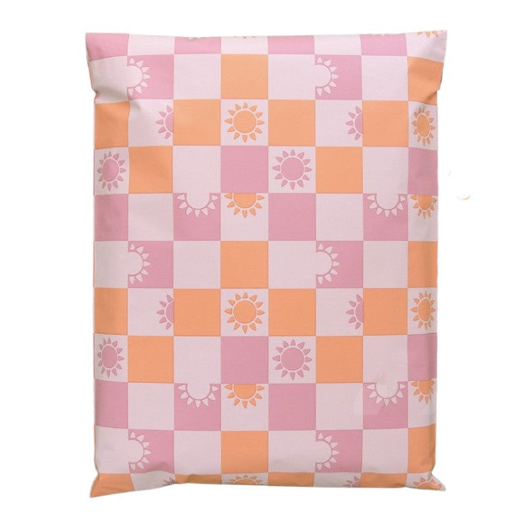 Sunny Check Sunshine Poly Mailers Size 10x13 Summer Shipping Bags