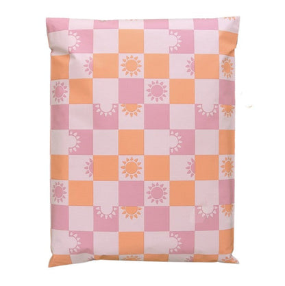 Sunny Check Sunshine Poly Mailers Size 10x13 Summer Shipping Bags
