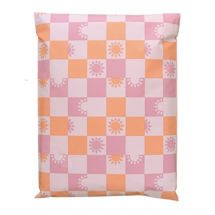 Sunny Check Sunshine Poly Mailers Size 14x17 Summer Shipping Bags