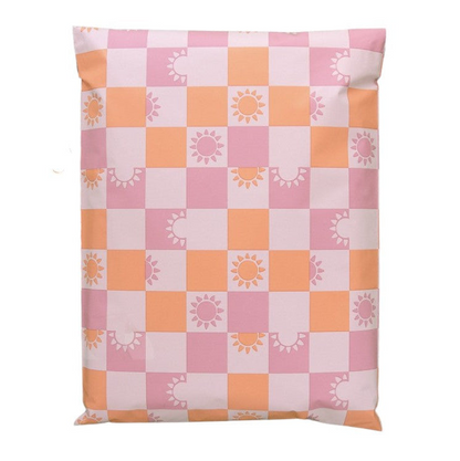 Sunny Check Sunshine Poly Mailers Size 14x17 Summer Shipping Bags