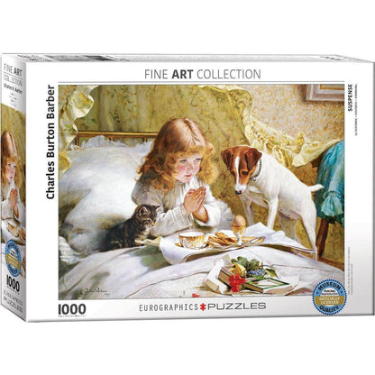 Suspense by Charles Burton Barber 1000 Piece Jigsaw Puzzle Eurographics