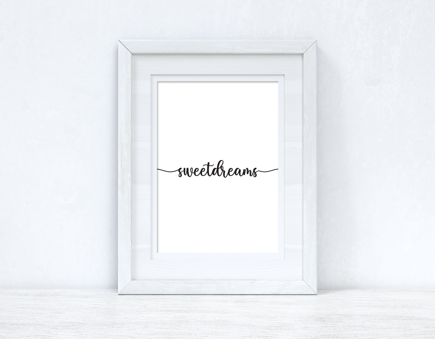 Sweetdreams Line Bedroom Simple Decor Print by WinsterCreations™ Official Store
