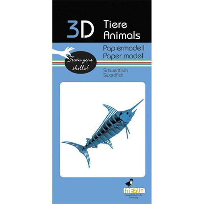 Swordfish 3D Cardboard Model Kit Fridolin