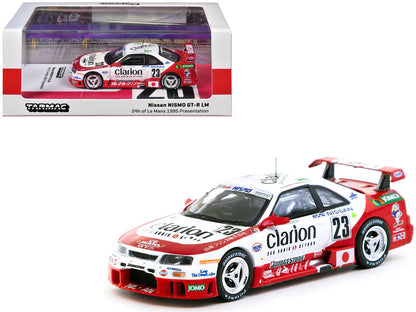 Nissan NISMO GT-R LM #23 Kazuyoshi Hoshino - Toshio Suzuki - Masahiko Kageyama "Presentation" "24 Hours of Le Mans" (1995) "Hobby64" Series 1/64 Diecast Model Car by Tarmac Works  free shipping USA