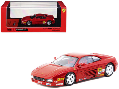Ferrari 348 Challenge "Presentation Version" Red "Hobby64" Series 1/64 Diecast Model by Tarmac Works  free shipping USA
