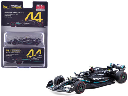 Mercedes-AMG F1 W14 E Performance #44 Lewis Hamilton Pole Position Formula One F1 "Hungarian GP" (2023) "Global64" Series 1/64 Diecast Model Car by Tarmac Works  free shipping USA