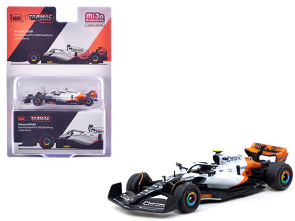 McLaren MCL60 #4 Lando Norris 3rd Place Formula One F1 "Spanish GP Qualifying" (2023) "Global64" Series 1/64 Diecast Model by Tarmac Works  free shipping USA