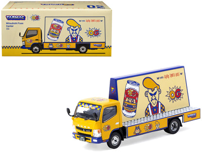 Mitsubishi Fuso Canter Mobile Ad Truck RHD (Right Hand Drive) "OG Beer" Yellow with Graphics "Truck64" Series 1/64 Diecast Model Car by Tarmac Works  free shipping USA