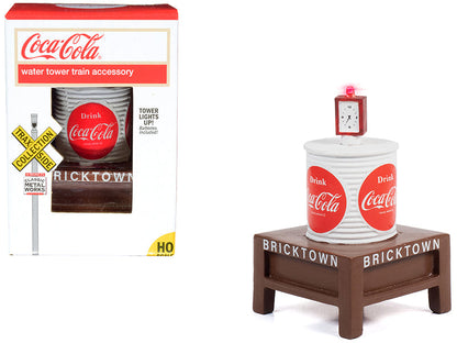 "Coca-Cola" Water Tower with Light "Bricktown" for 1/87 (HO) Scale Models by Classic Metal Works  free shipping USA
