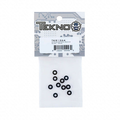 Tekno RC 1264 – M2.6×6.0x0.5mm Washer (black, 10pcs)
