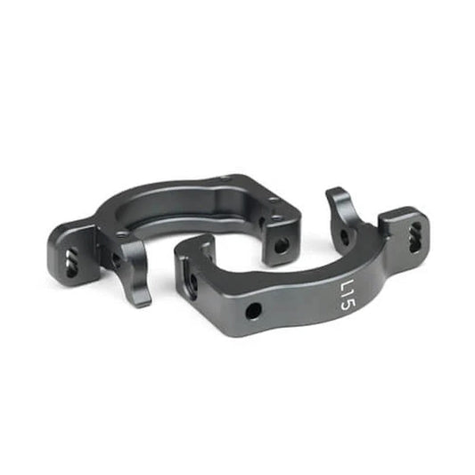 Tekno RC 9142A – Spindle Carriers (L/R, aluminum, 15 degree, EB/NB48 2.1)