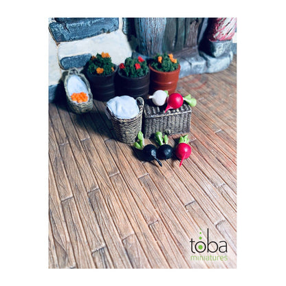 Toba Miniatures 1022 1/12 Scale Turnips (5)