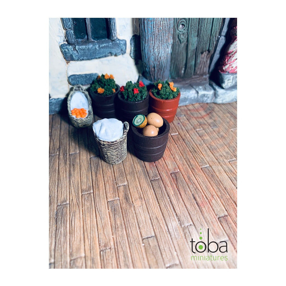 Toba Miniatures 1023 1/12 Scale Kiwis (5)