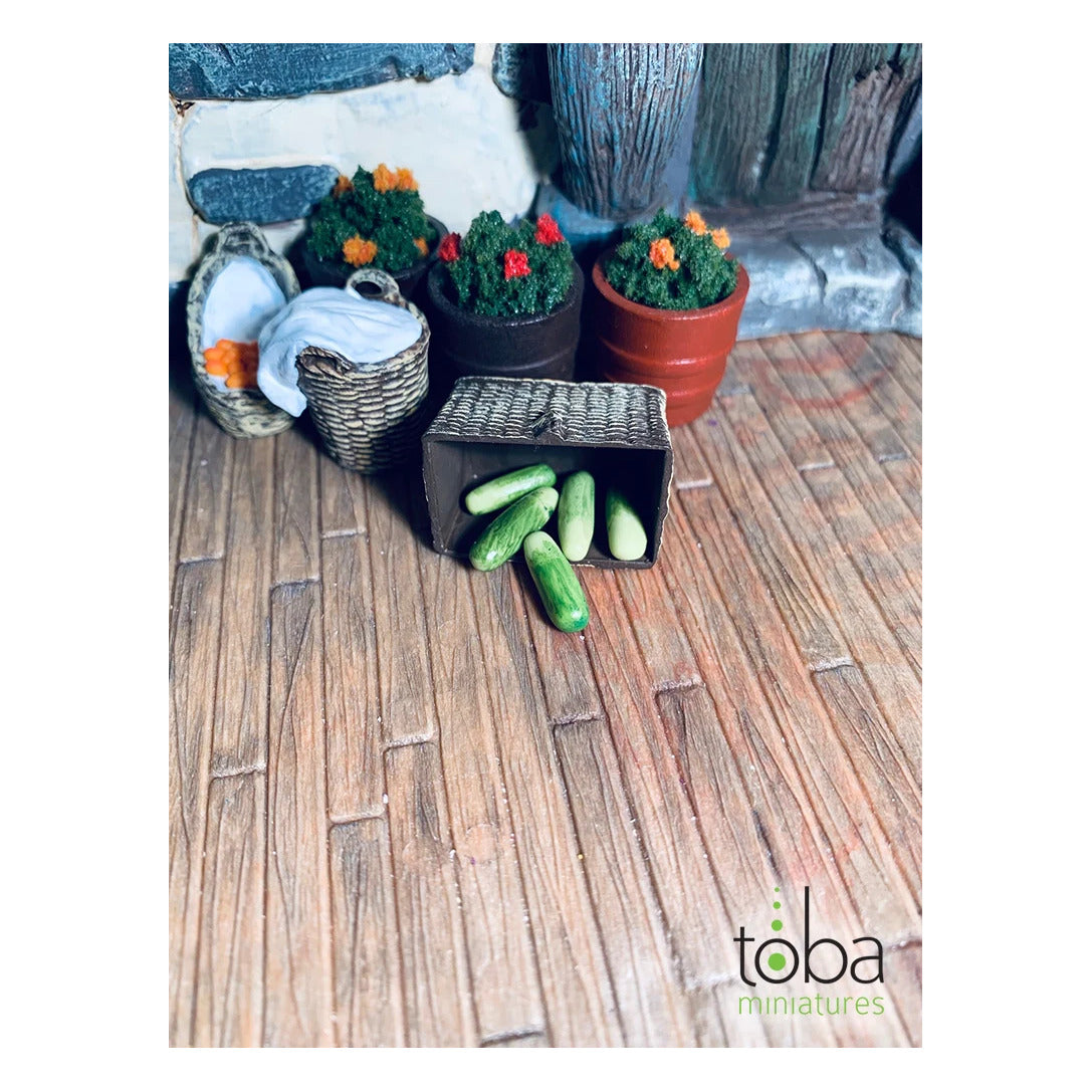 Toba Miniatures 1030 1/12 Scale Cucumbers (5)