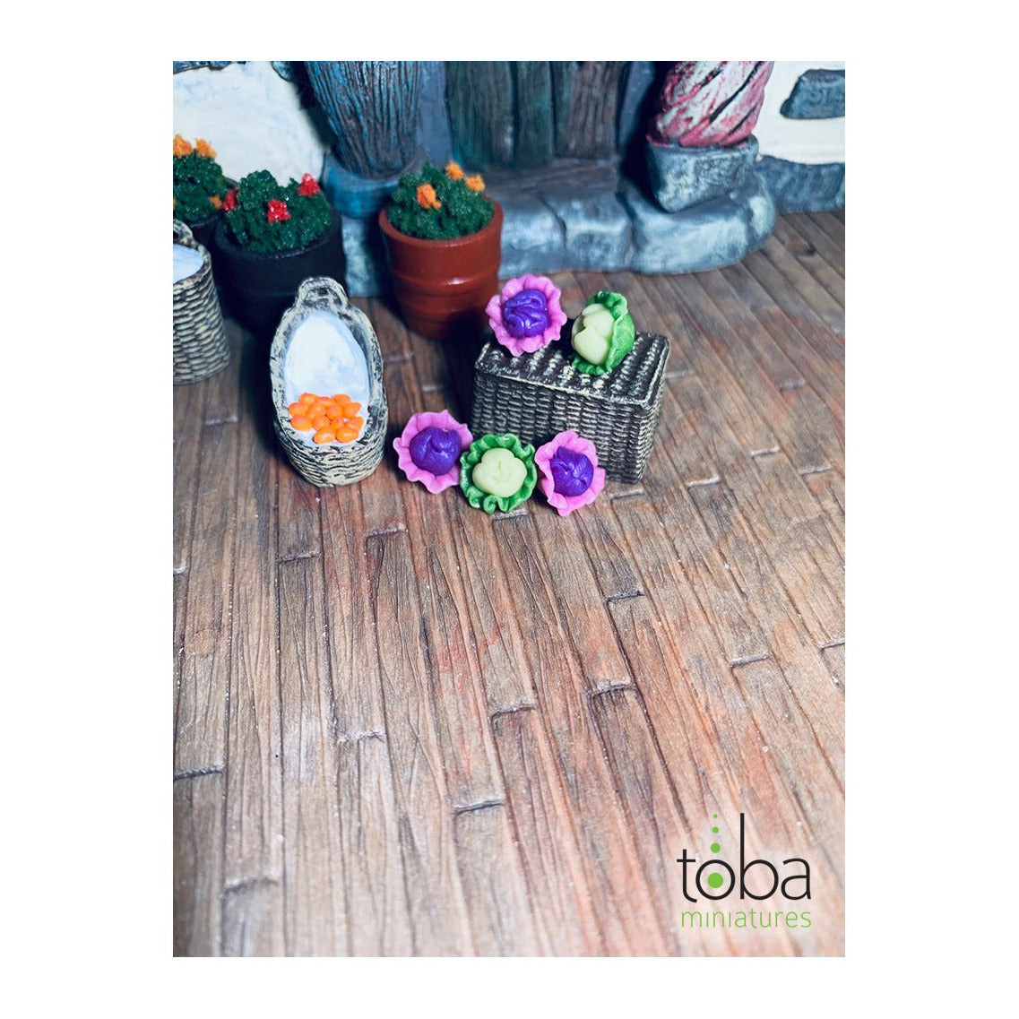 Toba Miniatures 1048 1/12 Scale Cabbage (5)