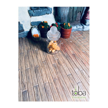 Toba Miniatures 1069 1/12 Scale Bread Jar with French Loaves (1)