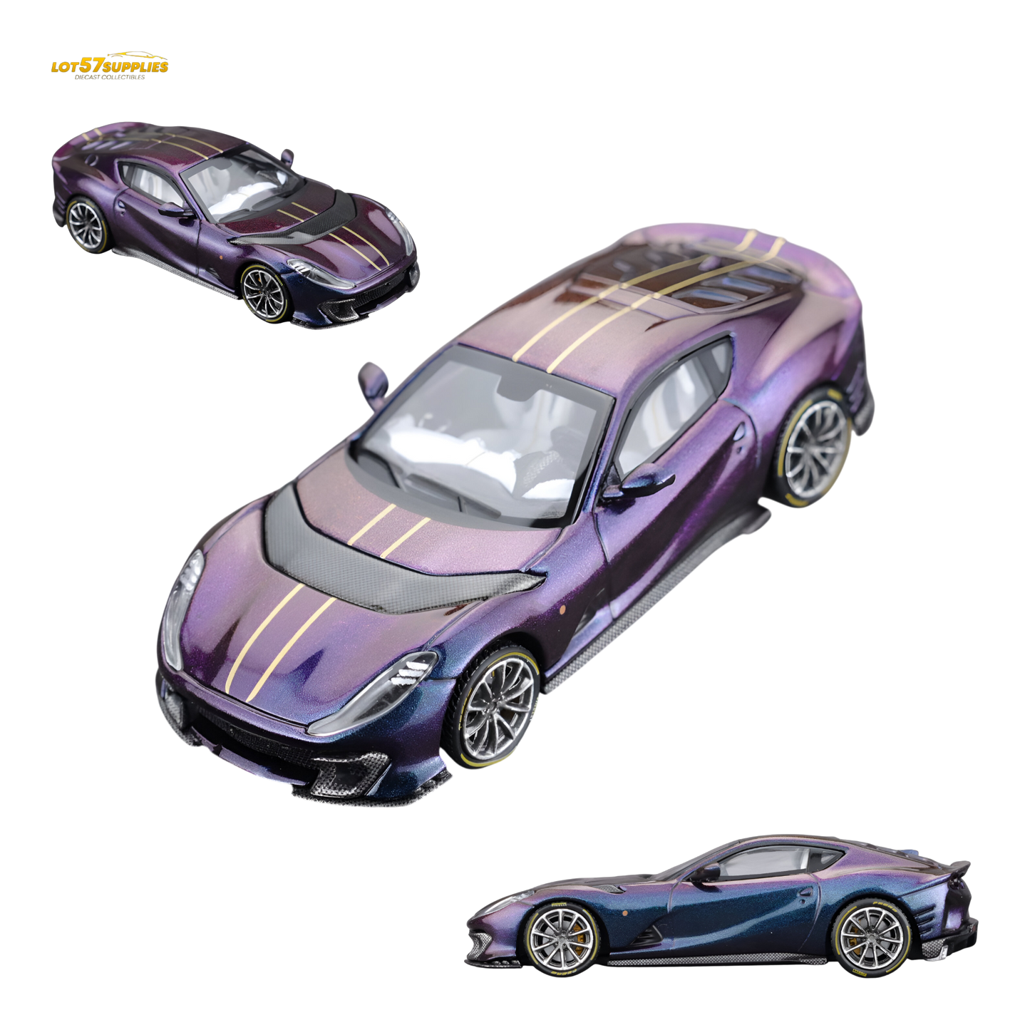 (Pre-Order) TOC Ferrari 812C - Chameleon Purple 1:64