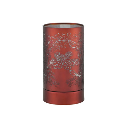 7" Touch lamp/Oil burner/Wax warmer-Copper Pinecone by Peterson Housewares & Artwares