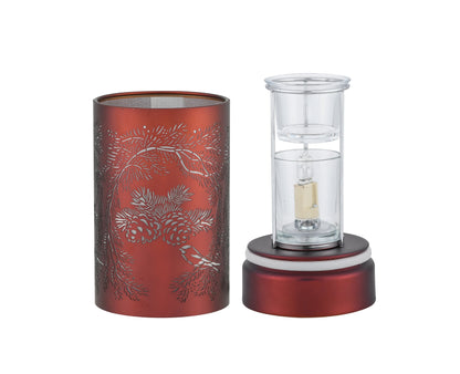 7" Touch lamp/Oil burner/Wax warmer-Copper Pinecone by Peterson Housewares & Artwares