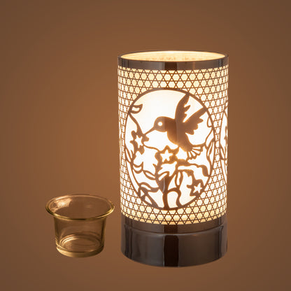 7" touch lamp-Fragrance Wax Melts Warmer -Electric Candle Essential Oil Burner-Metal Hummingbird Table Decor by Peterson Housewares & Artwares