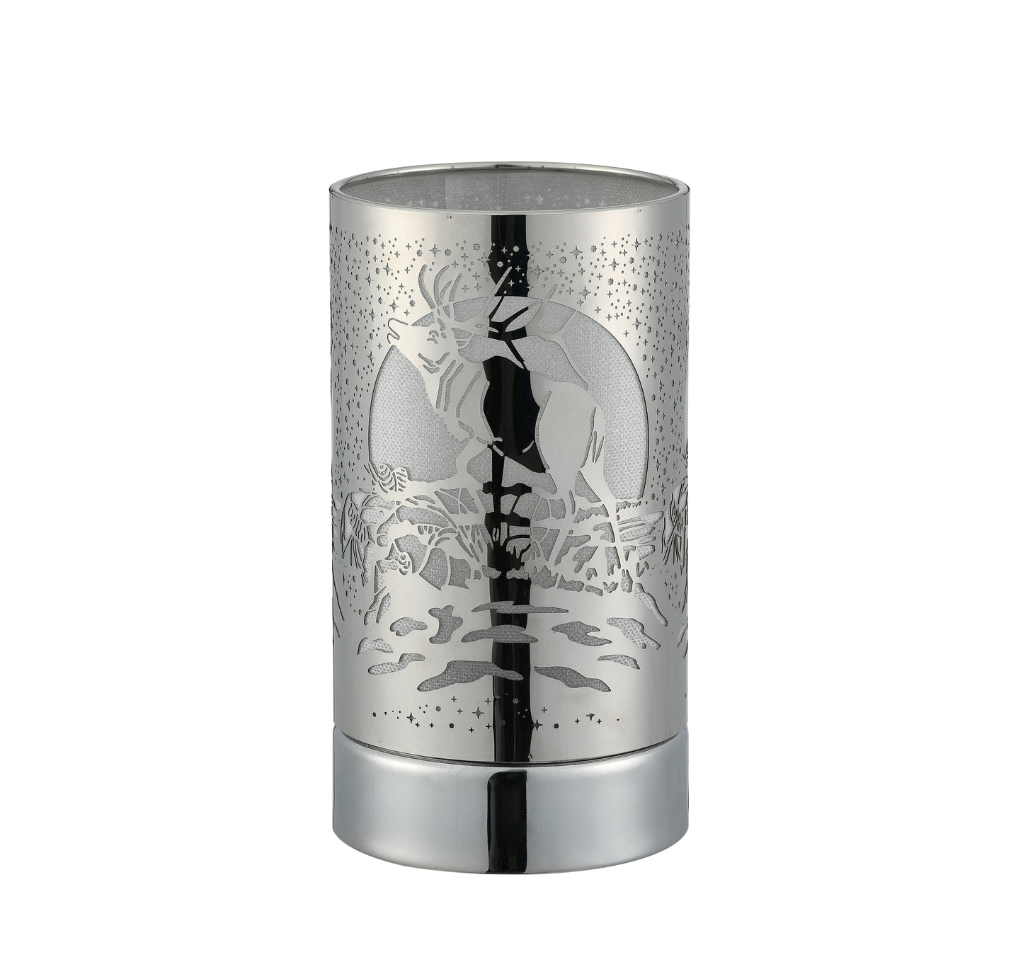 7" Touch lamp/Oil burner/Wax warmer- Silver Elk by Peterson Housewares & Artwares